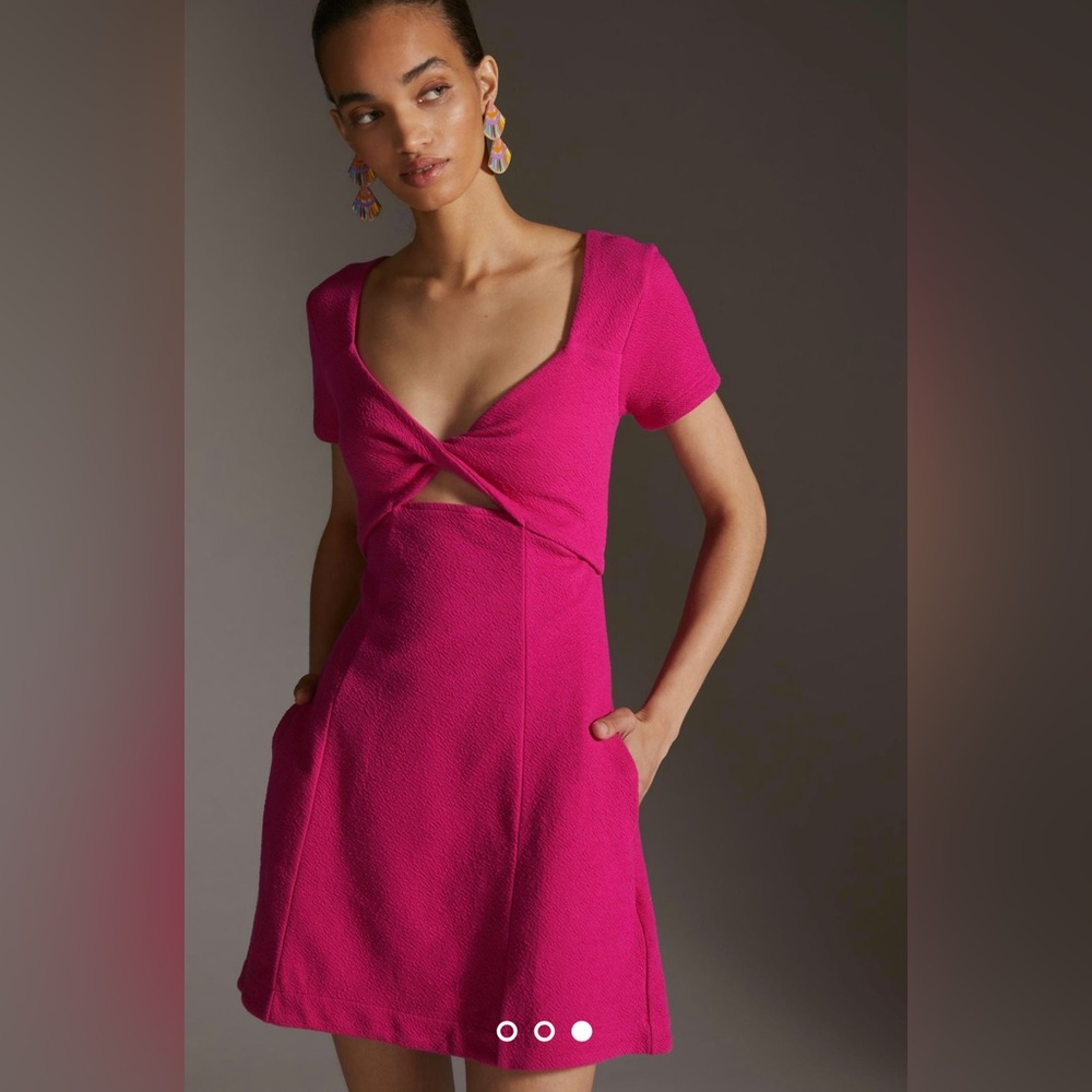 Maeve Cut-Out Twisted Mini Dress